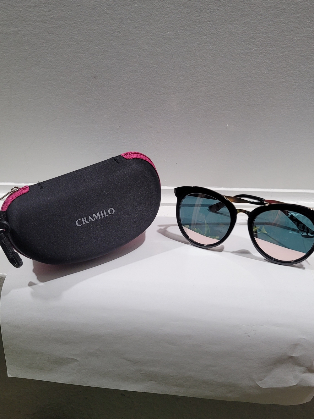 Black Sunglasses with Zip Case